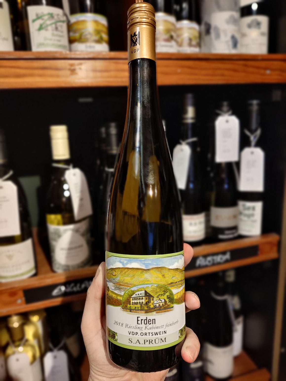 S A Prum  Riesling Erden Feinherb 2018