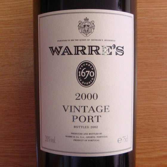 Warres Vintage Port 2000