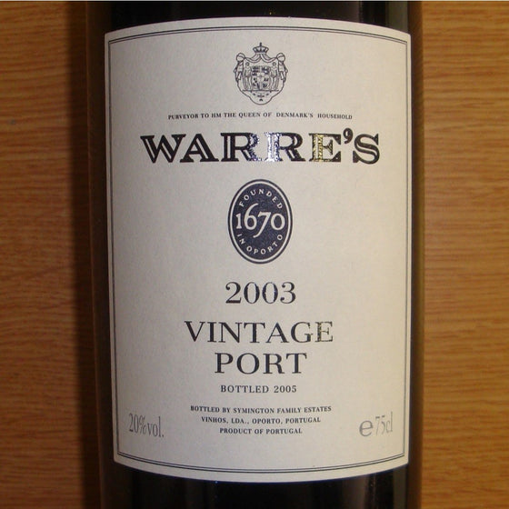 Warres Vintage Port 2003